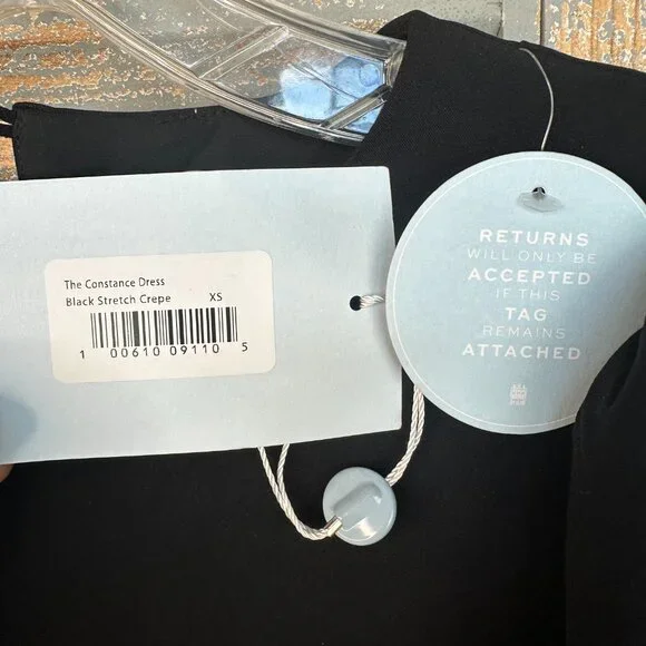 Hill House The Constance Midi Dress Black Sz XS NWT - Picture 10 of 16